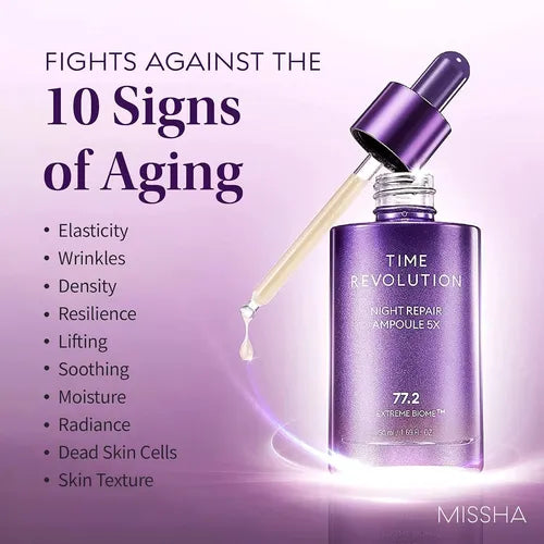 (Sérum Anti-arrugas) Missha Time Revolution Night Repair Ampoule 5X 50ml