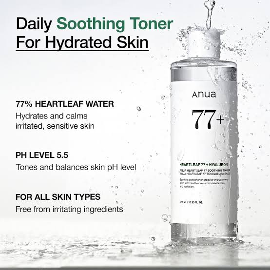 (Tónico facial) Anua Heartleaf 77% Soothing Toner 250ml