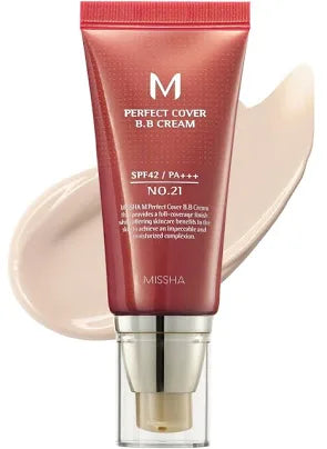 (Crema con Color y Protector Solar) M Perfect Covering BB Cream SPF42 PA+++ 50ml