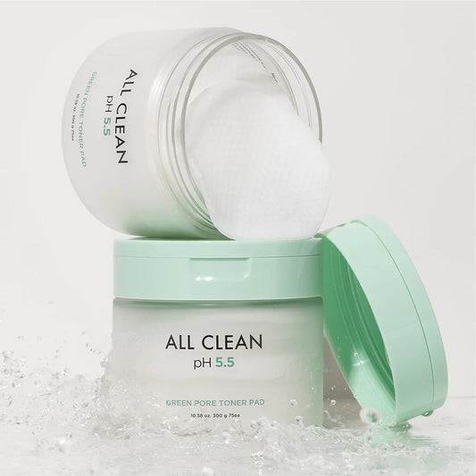 (Almohadillas con tónico) Heimish All Clean Green Pore Toner Pad 75 cu