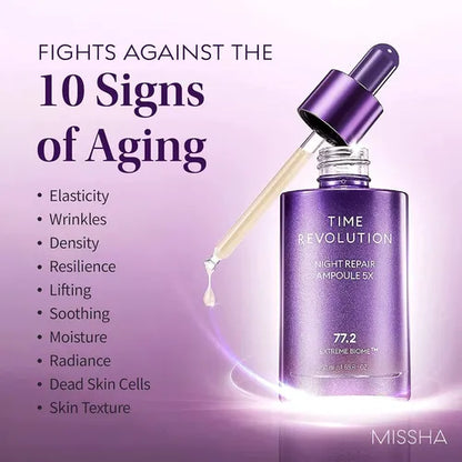 (Sérum Anti-arrugas) Missha Time Revolution Night Repair Ampoule 5X 50ml