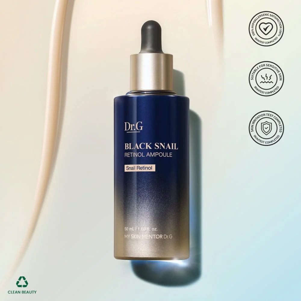 ( Serum para líneas finas para piel seca y sensible) Dr.G - Black Snail Retinol Ampoule - 50ml