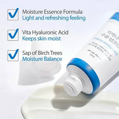 (Protector solar) ROUND LAB Birch Moisturizing Sunscreen UVLock SPF 45+ 50ml