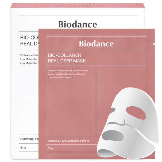 (Mascarilla facial de Colágeno) Biodance Bio-Collagen Real Deep Mask (4ea)