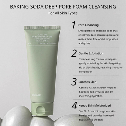 (Limpiador para piel Mixta) CELIMAX Baking Soda Deep Pore Foam Cleansing 150ml