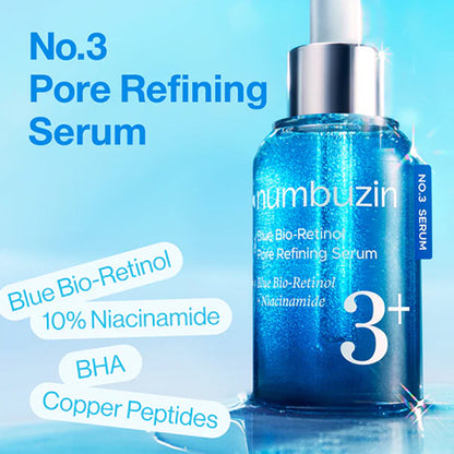 (Sérum para minimizar poros y lineas finas) No.3 Blue Bio-Retinol Pore Refining Serum 30ml