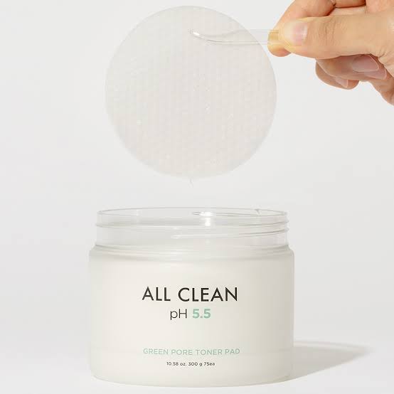 (Almohadillas con tónico) Heimish All Clean Green Pore Toner Pad 75 cu