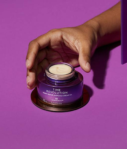 (Crema Antienvejecimiento) MISSHA Time Revolution Night Repair Ampoule Cream 5x - 50ml