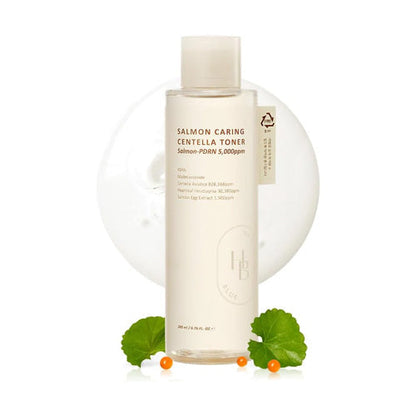 (Tonico Antienvejecimiento para piel Mixta/Seca) HEVEBLUE Salmon Caring Centella Toner 200ml