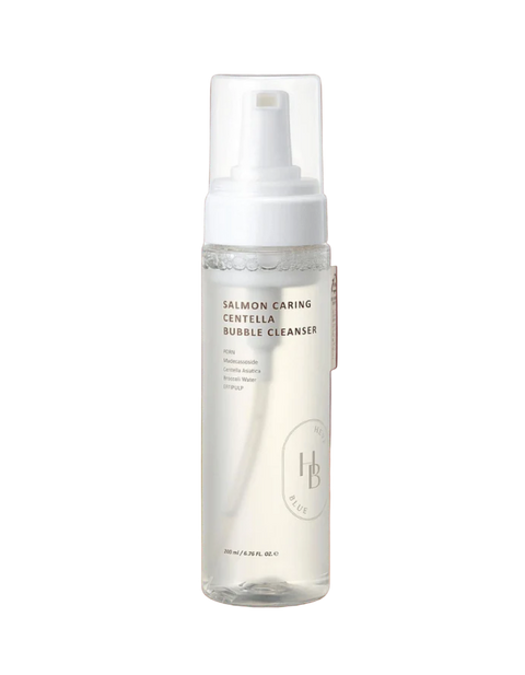 (Limpiador facial Calmante) HEVEBLUE Salmon Caring Centella Bubble Cleanser 200ml
