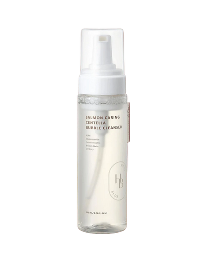 (Limpiador facial Calmante) HEVEBLUE Salmon Caring Centella Bubble Cleanser 200ml